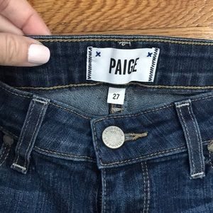 Paige skyline straight skinny jeans